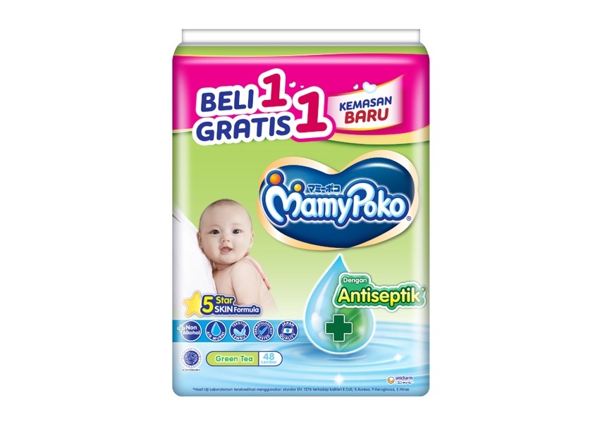 Unicharm MamyPoko Tissue Basah Reguler Antiseptik