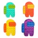 Pop It Fidger Toys Rainbow 1