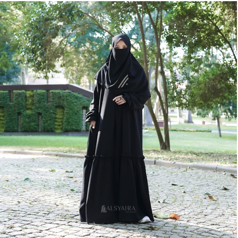 Alsyahra Exclusive Abaya Gamis Syari Jamila Jetblack 2