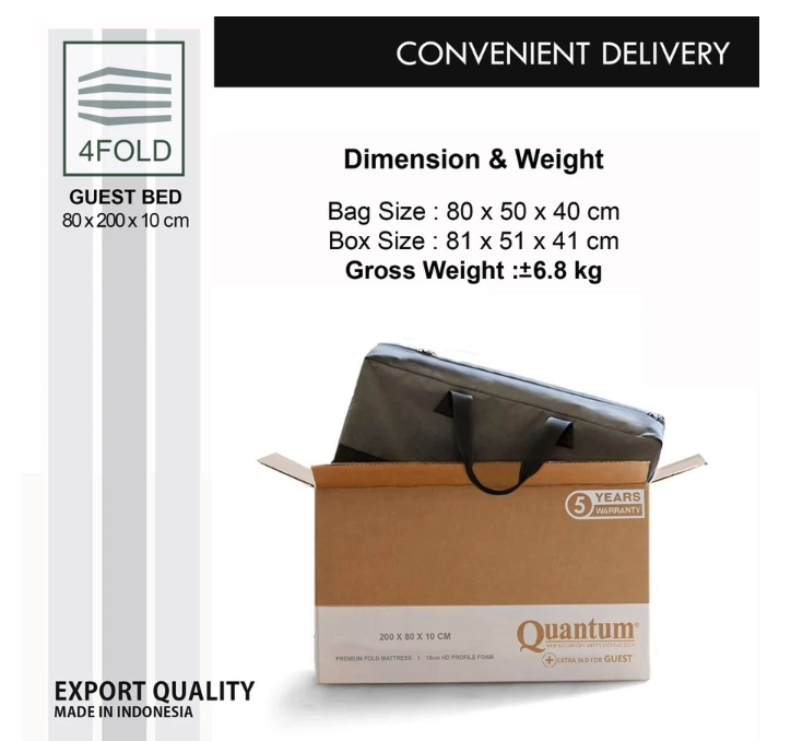 Quantum Tosan Internasional Quantum Guest Bed 4Fold 