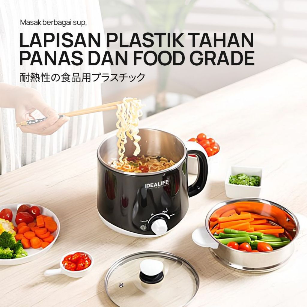 IDEALIFE Innovative Solutions IDEALIFE Multicooker Electric Kettle  IL-109