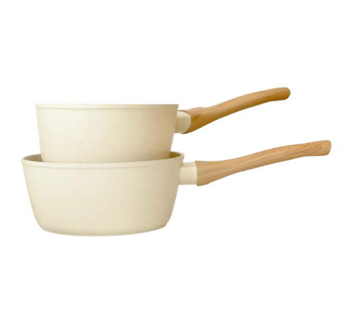 Roschel Beneta White Marble Series Sauce Pan