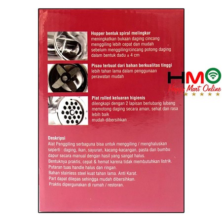  Q2 Penggiling Daging Manual Q2-8712