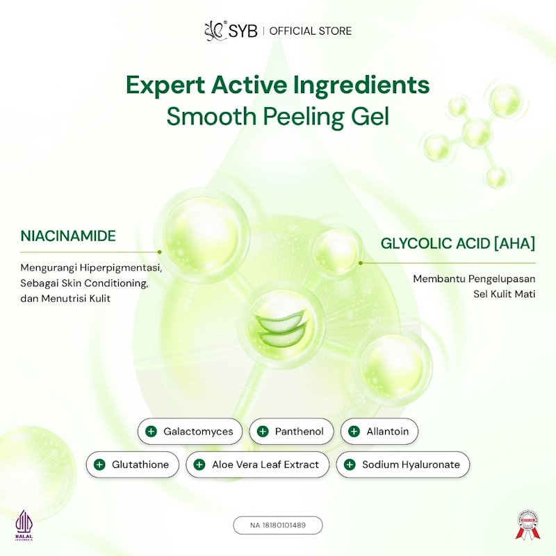 SYB Facial Glowing Peeling Gel Aloe Vera 4