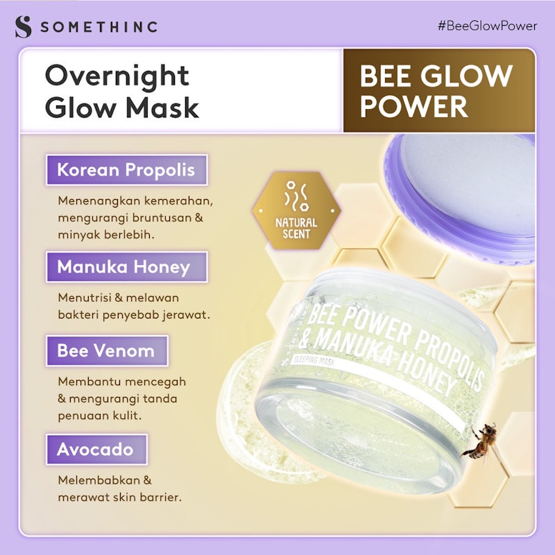 SOMETHINC Bee Power & Propolis Manuka Honey Sleeping Mask 3