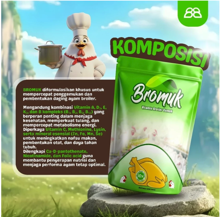 Bromuk Vitamin Broiler Gemuk