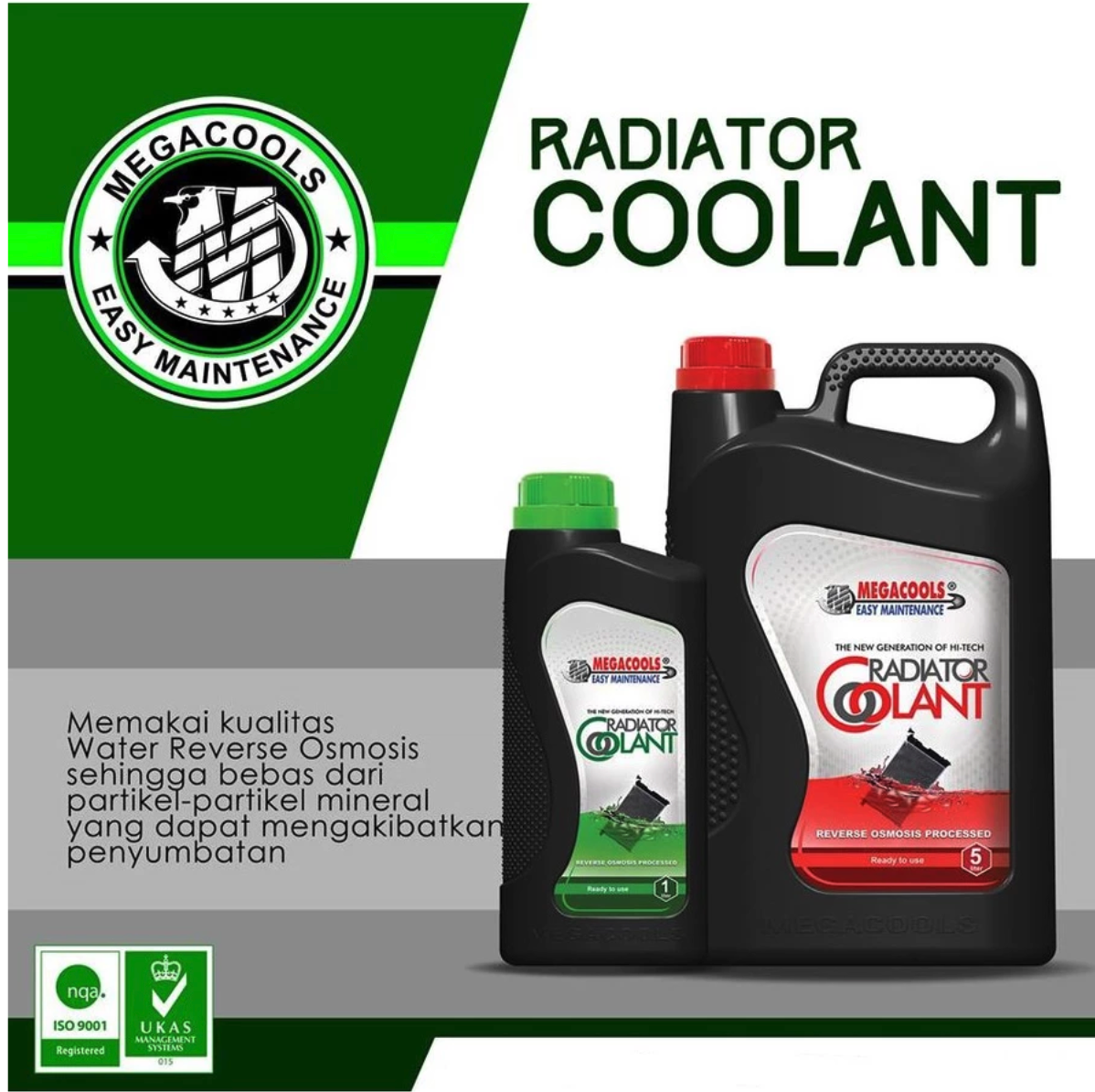 Prima Jireh Megacools Radiator Coolant Green 5 L
