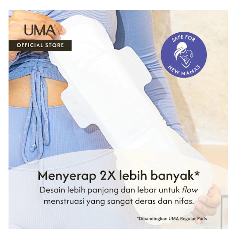 UMA® Organic Cotton Cover Pads Maxi Protection 42 cm 5