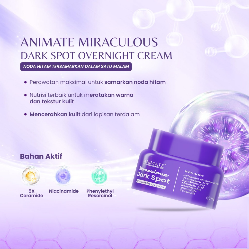 Multi Prestasi Mas Animate Miraculous Dark Spot Overnight Cream