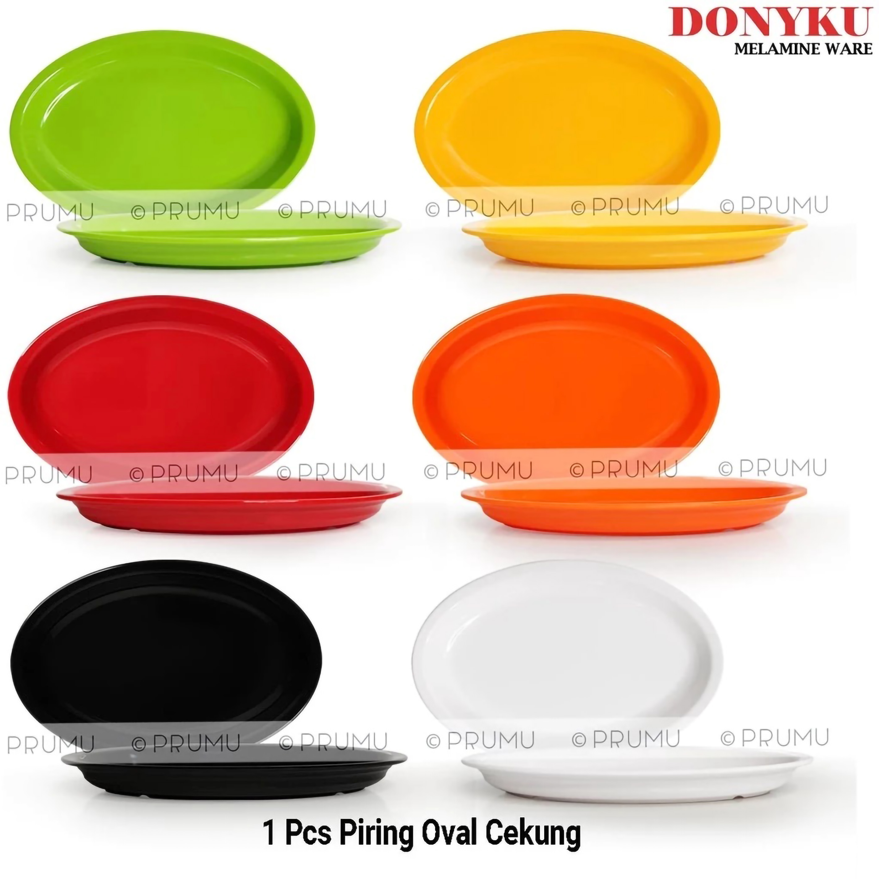  Donyku Piring Oval Melamin 12 Inch