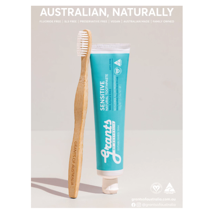 Grants of Australia Sensitive Natural Toothpaste with Xylitol & Mint 2