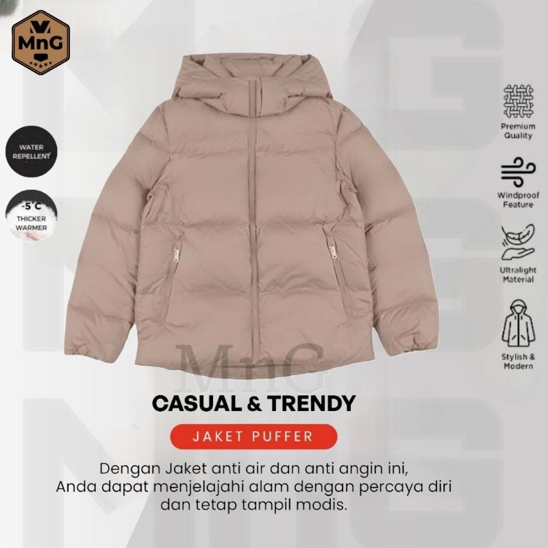 MnG Jaket Winter Crop Wanita