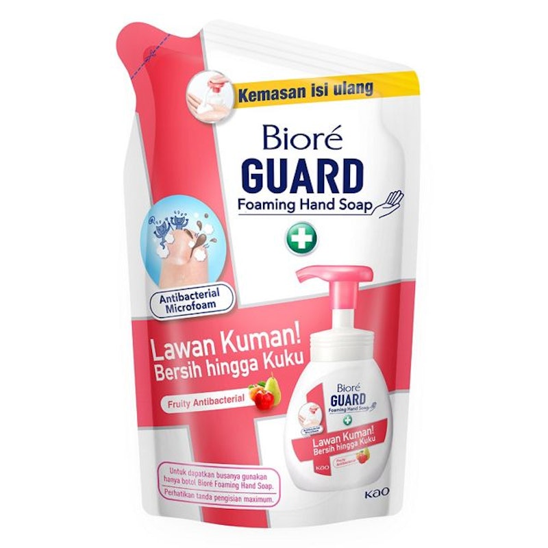 Biore GUARD Foaming Hand Soap Fruity Antibacterial 1