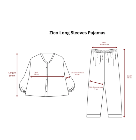  ECLAIR Sleepwear Zico Long Sleeves Pajamas Set vol1