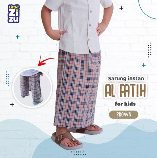 Little Zizu Sarung Celana Anak Al Fatih Motif Kotak-Kotak