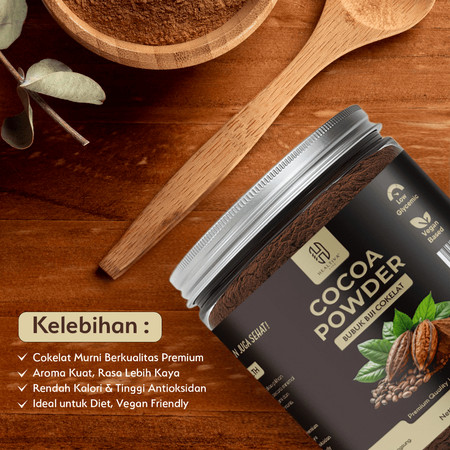 Healtiva Life Healtiva Cocoa Powder Premium 100% Cokelat Bubuk 220  g