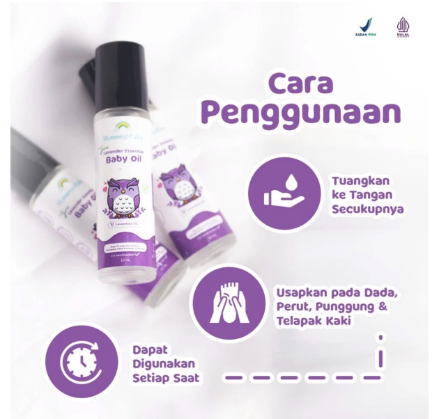 YummysBaby Lavender Essential Baby Oil 3