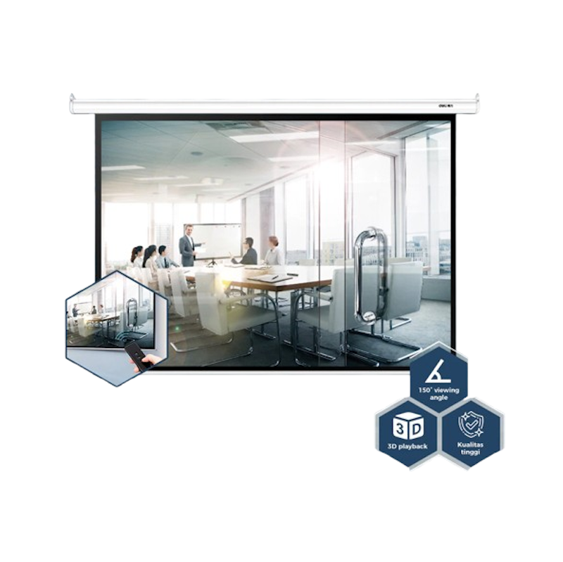 Deli Automatic Screen Projector 100 inch 1