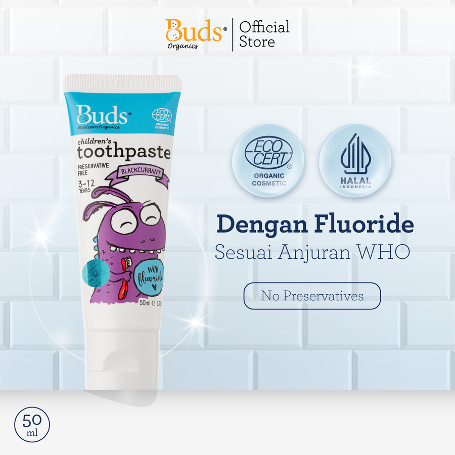 Inti Berkat Jaya Buds Organics Children's Toothpaste with Flouride
