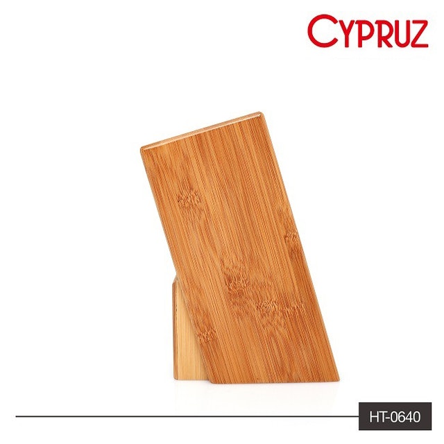 CYPRUZ HT-0640 Tempat Pisau Bambu 5 Lubang HT-0640