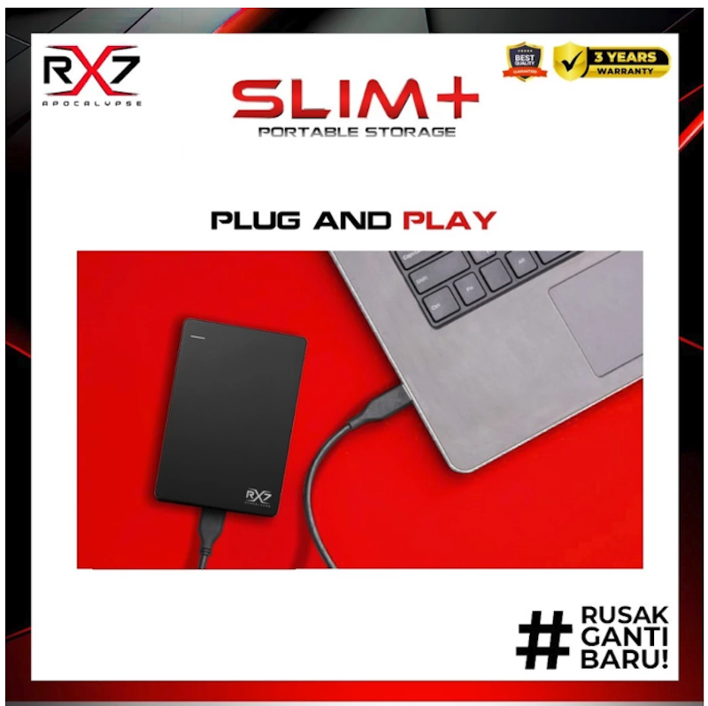 RX7 Apocalypse Slim+ Portable Storage 1TB 5
