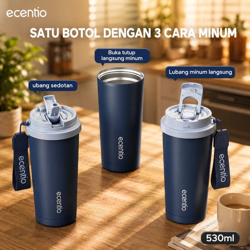 ecentio Tumbler Kopi Stainless Steel