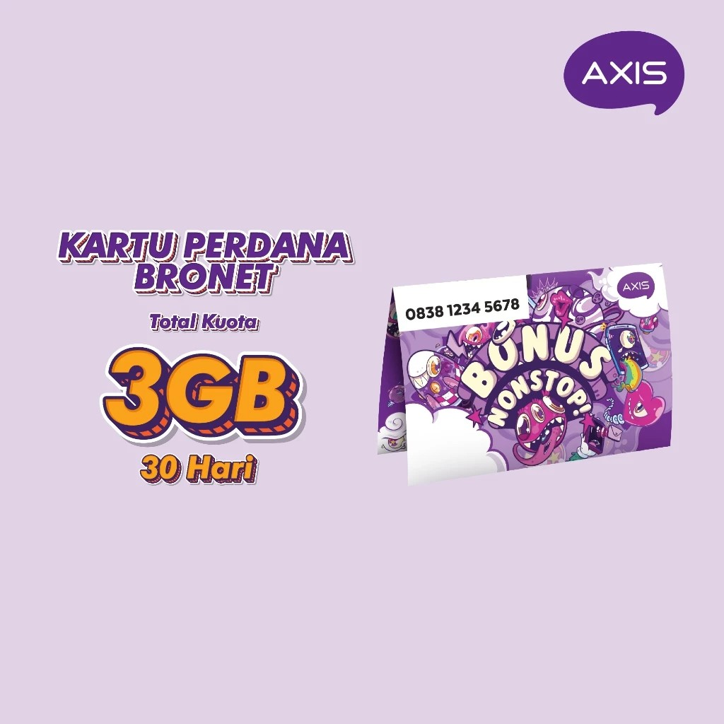 XL Axiata AXIS Bronet 24 Jam 3GB 30 Hari