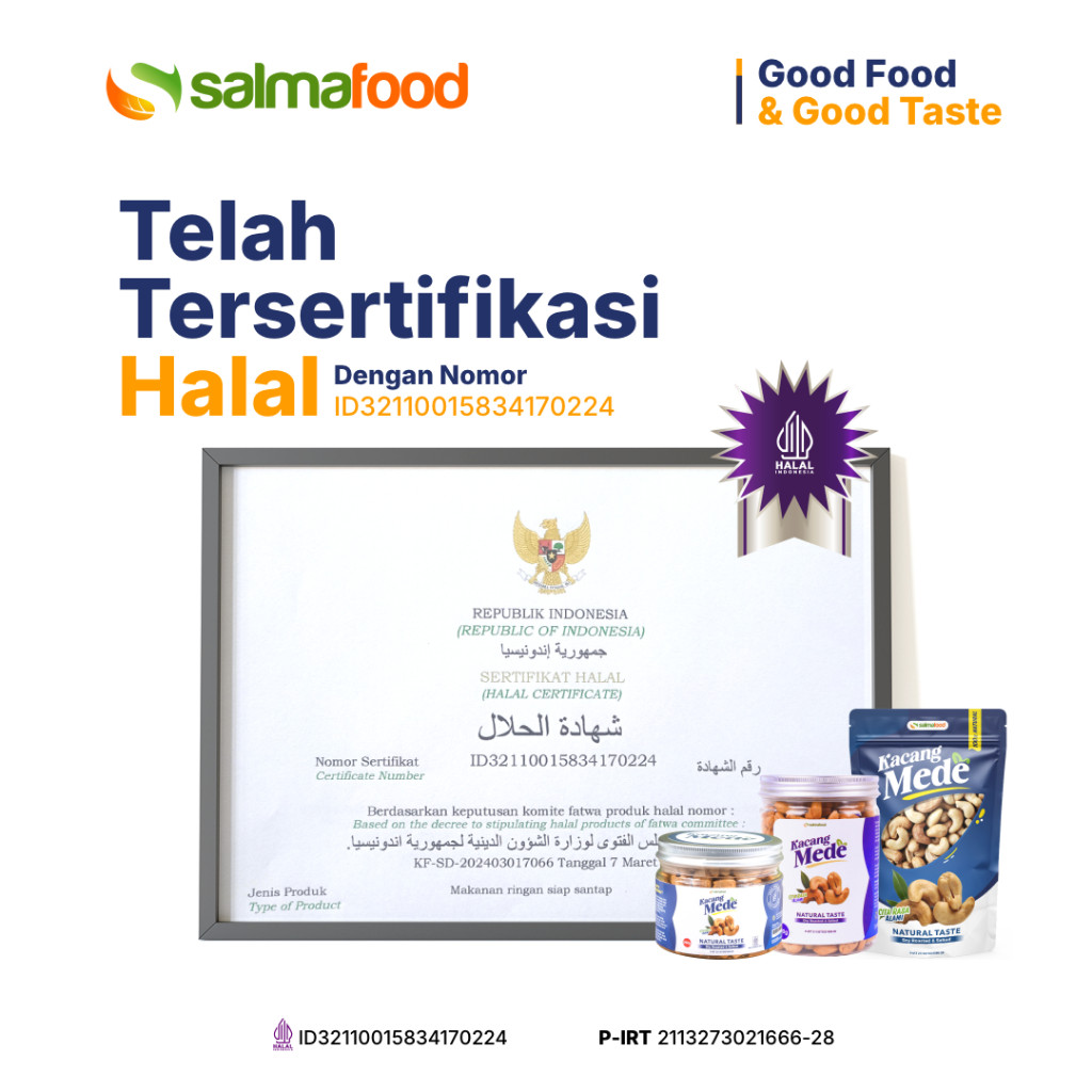  Salmafood Kacang Mede Asli Wonogiri