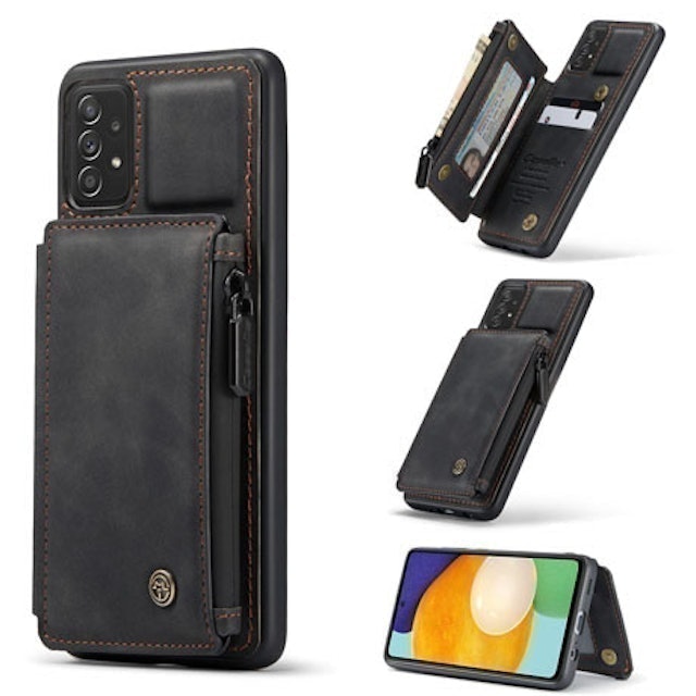 CaseMe Zipper Leather Wallet Case with RFID Blocking  Samsung Galaxy A52 5G 