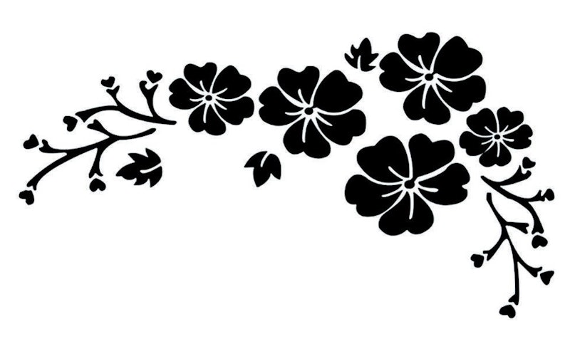 Cutting Stiker Flower Cute 1