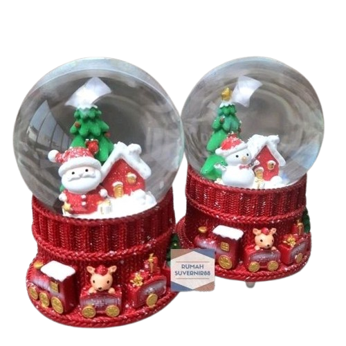 Kotak Musik Bola Kaca Kristal Snowball  1