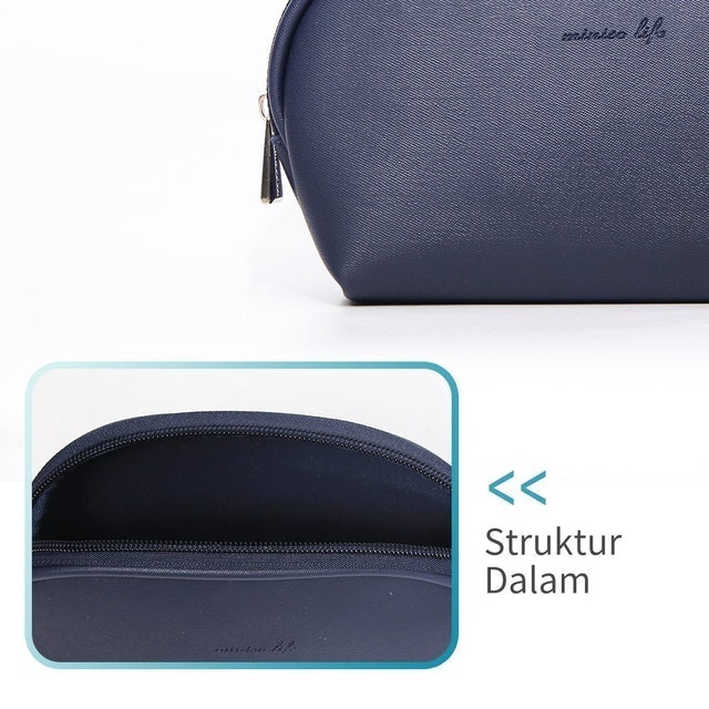 MINISO Simple Shell Shaped Cosmetic Bag