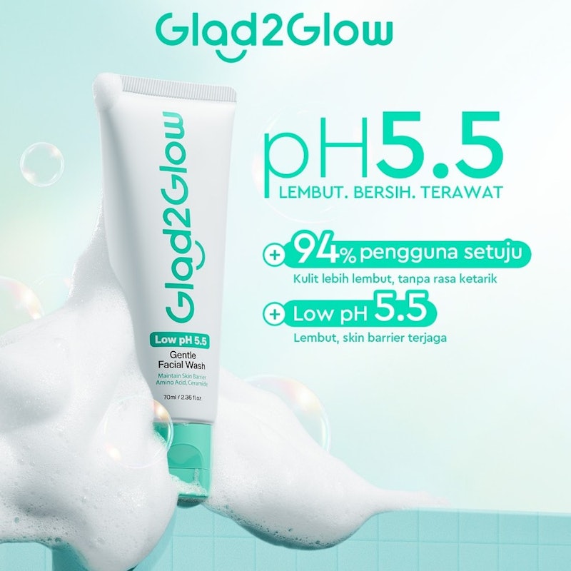 Glad2Glow Low pH 5.5 Gentle Facial Wash 2