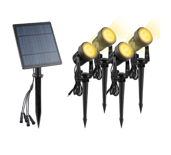 QIMEDO Lampu Taman Tenaga Surya 4PCS