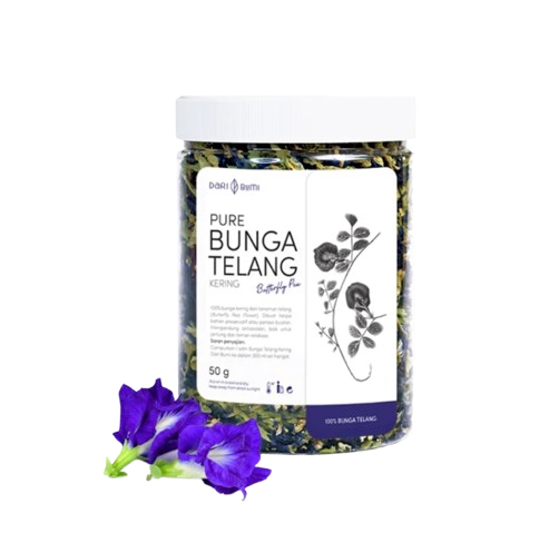 Dari Bumi Pure Bunga Telang Kering Butterfly Pea 