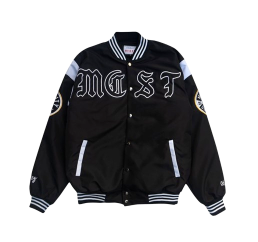 Miscast Varsity Jacket Vintage Chavez Black