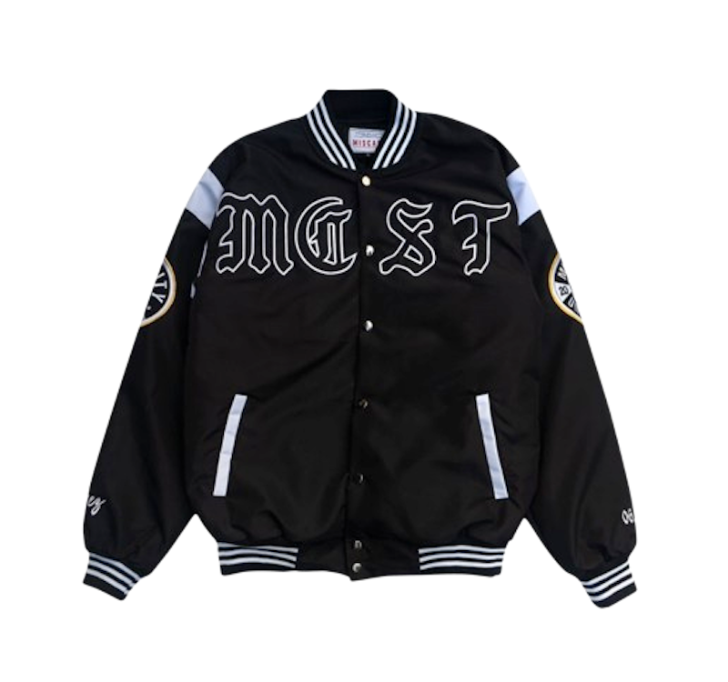 Miscast Varsity Jacket Vintage Chavez Black 1