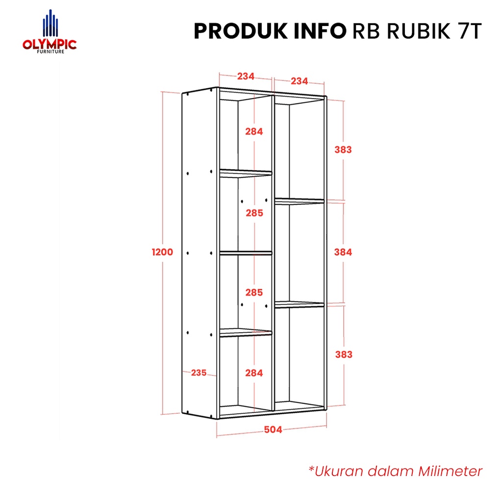 Olympic Rak Serbaguna RB Rubik 7T
