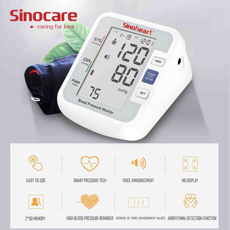 Sinocare Healthcare Indonesia Sinocare Blood Pressure Monitor  BA-801