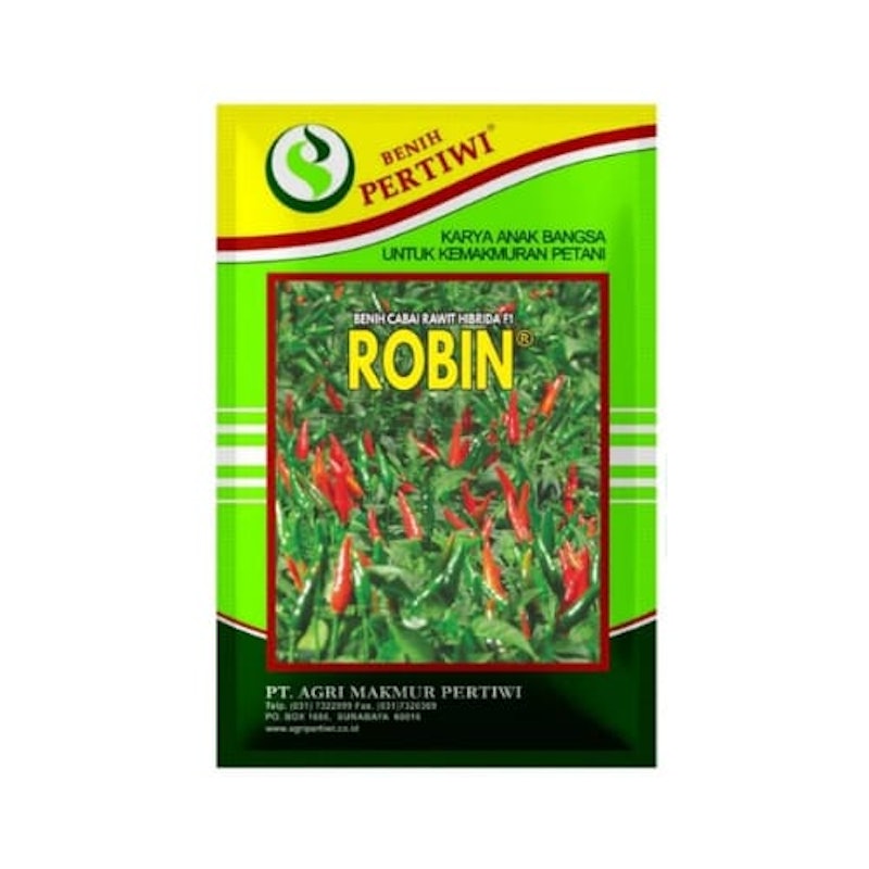 Benih Pertiwi Cabai Rawit Hijau Hibrida F1 Robin 1