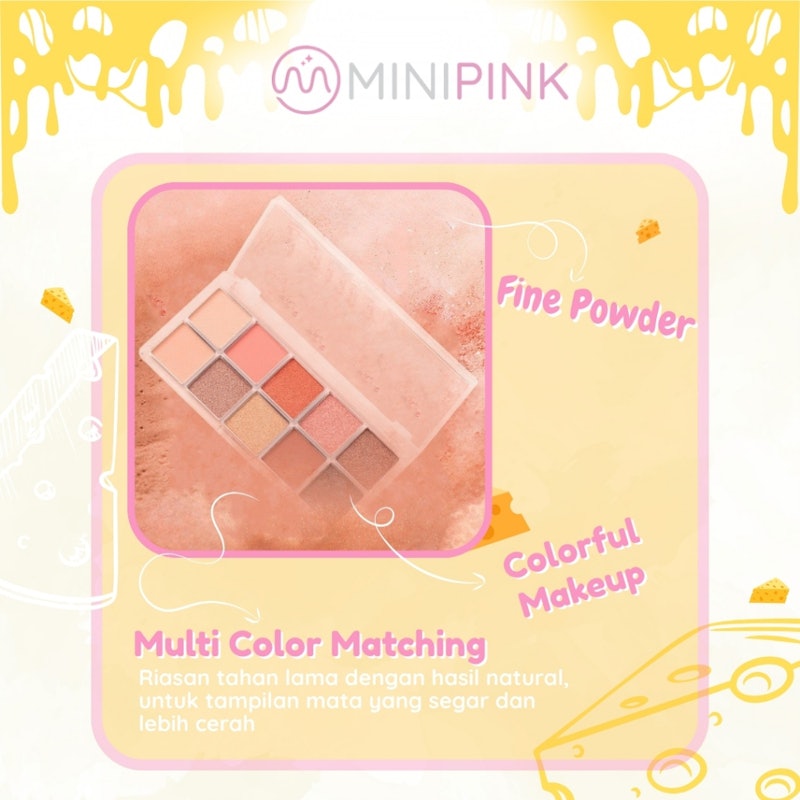 MINIPINK Baby Got Cheese Eyeshadow #2 Rose Cheese 4