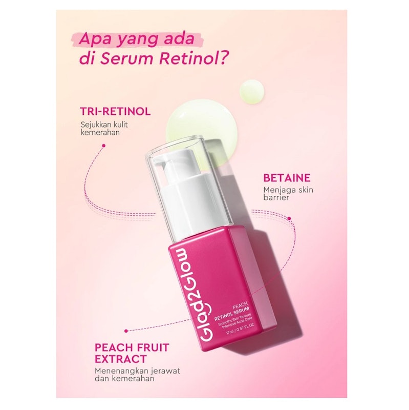 Glad2Glow Peach Retinol Serum 2