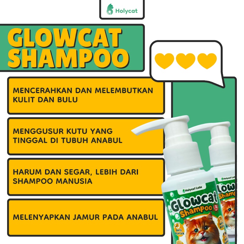 Holycatlabs Glowcat Shampoo All In One 3