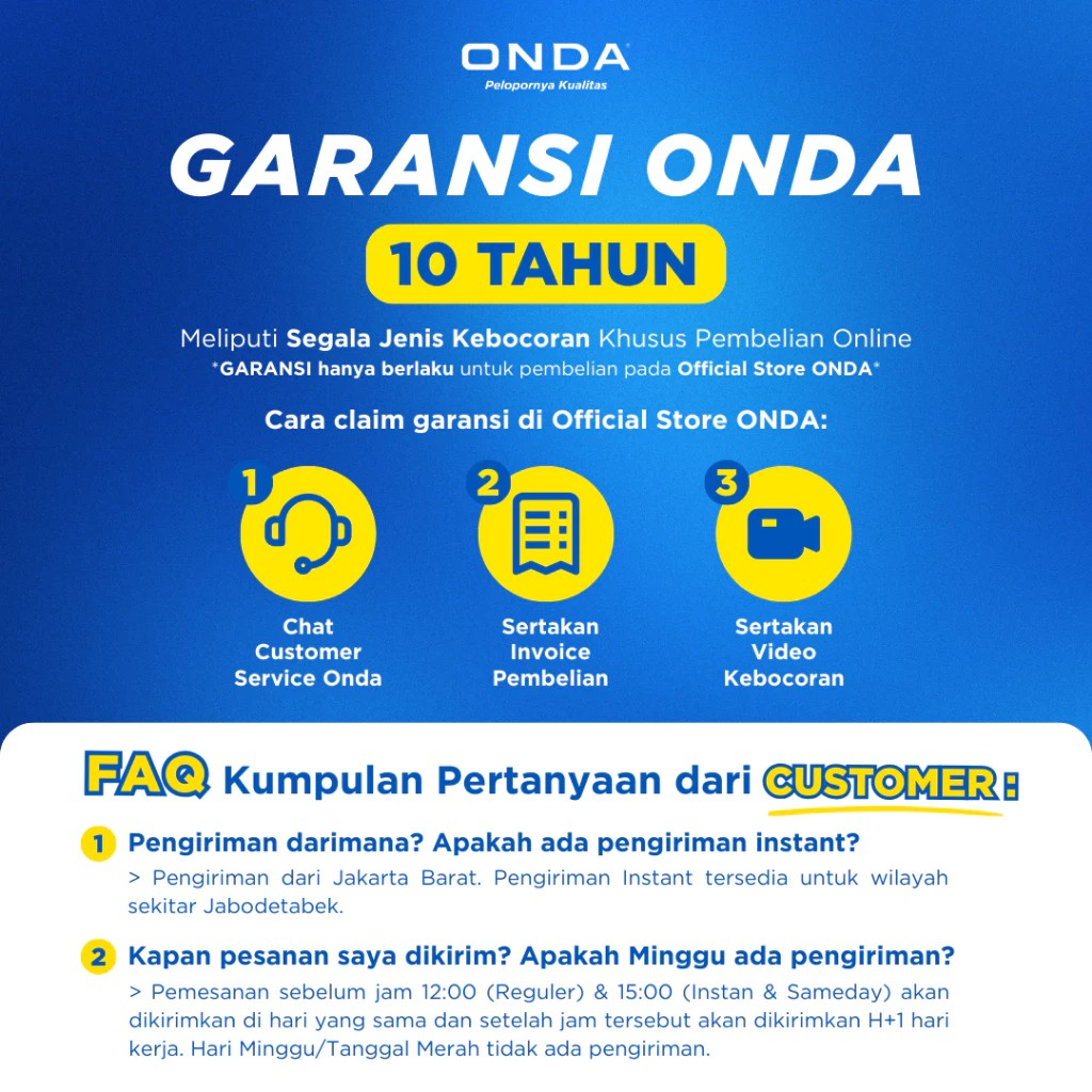ONDA Rain Shower Set 3 in 1 5