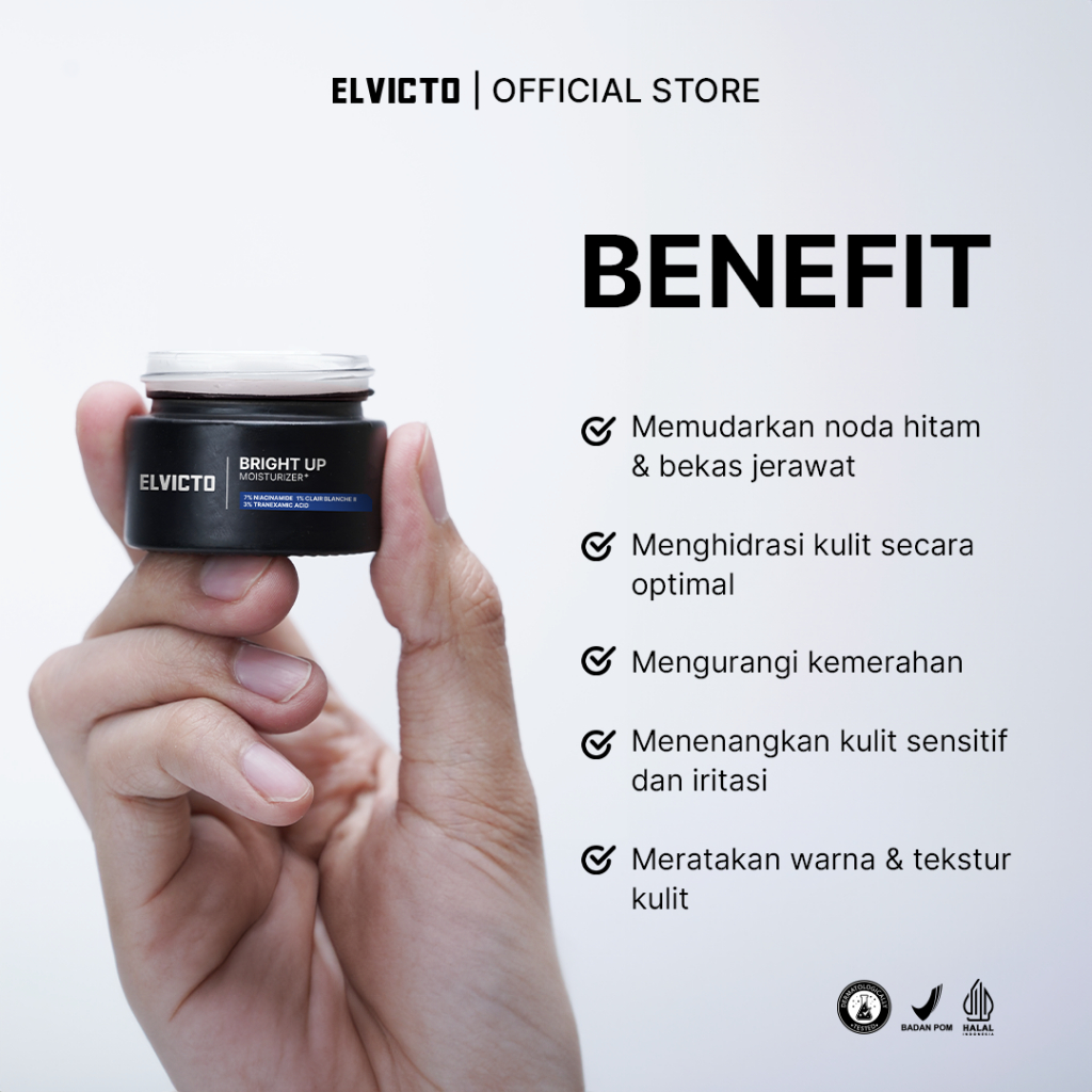 Gizi Indonesia ELVICTO Bright Up Moisturizer+