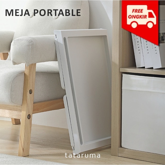Tataruma Deska - Meja Lipat Portable Estetik Minimalis Ala Korea