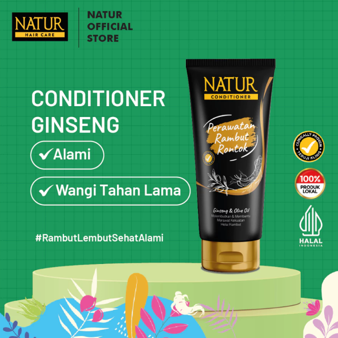 Gondowangi Tradisional Kosmetika Natur Hair Care Conditioner Ginseng & Olive Oil