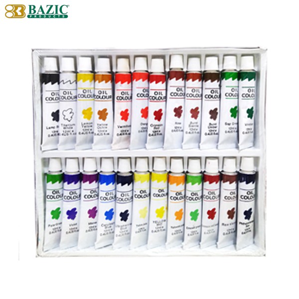 Oil Colour 24 Colors - Cat Minyak Isi 24 Warna 3