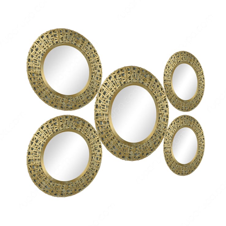 Informa Hiasan Dinding Cermin Emas K08 Gold