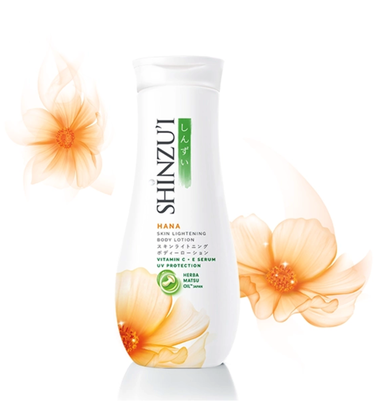 Shinzui Skin Lightening Body Lotion with Vitamin C + E Serum Hana 210 ml 1